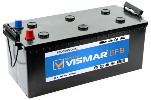 АКБ VISMAR PROFESSIONAL 6СТ-195 EFB N (R)-(4) прямая 1400A 516*223*223